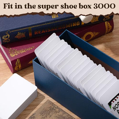 Zomiboo 100 Pieces Trading Card Dividers, Tall Trading Card Dividers Plastic Separator for Games Sports Baseball, 2.7 x 4.2 Inch (White) - color: White