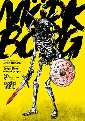 Free League MÖRK Borg Gamemaster Screen - Five-Paneled Roleplaying Game Tool with Demonic Art