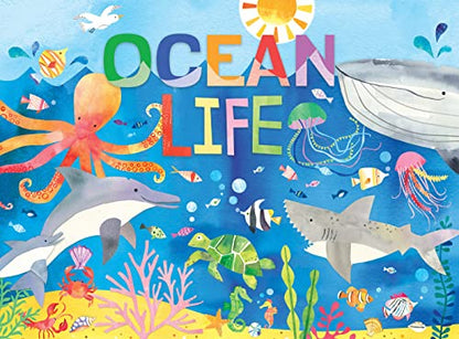 MasterPieces 24 Piece Jigsaw Puzzle for Kids - Ocean Life - 19"x14" - style: Hello World Ocean Life