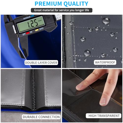 Card Binder, Upgraded 9 Pockets Trading Card Collection Binder for Cards, 360 Card Book Holder Album for Yugioh, MTG, TCG, Magic, Sports Cards - Blue - color: Dark Blue