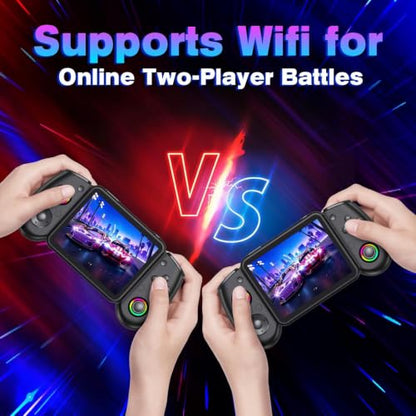 RG43H Pro Retro Handheld Game Console, 4.3 Inch Retro Gaming Console with 4000mAh Battery, RK3562 Opensource Hand Held Games Console, EmuELEC&RGBOX Dual Systems Video Console, HDMI TV Output, Black - color: Black