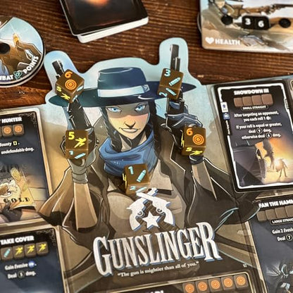 Dice Throne Box Game - Strategic Dice & Card Battler (Gunslinger v Samurai) - style: Gunslinger v Samurai