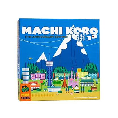 Machi Koro Board Game The Ultimate City-Building Game! Fast-Paced Dice Rolling Strategy Game for Kids and Adults, Ages 8+, 2-4 Players, 30 Minute Playtime, Made by Pandasaurus Games - style: Base