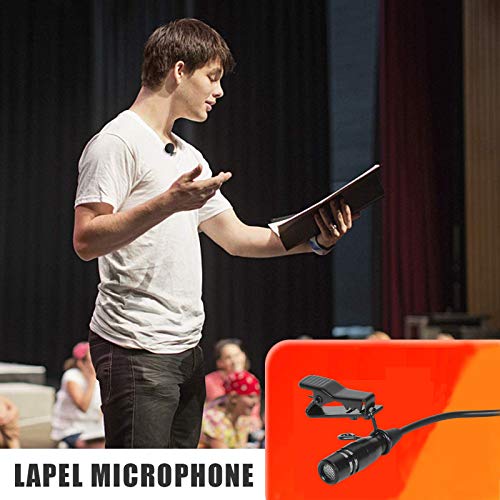 Lavalier Microphone Lapel Microphone Compatible with Sennheiser Wireless Transmitter - Unidirectional Condenser Mic – 3.5mm Screw Lock Plug - size: 3.5mm Screw Lock Plug for Sennheiser Only