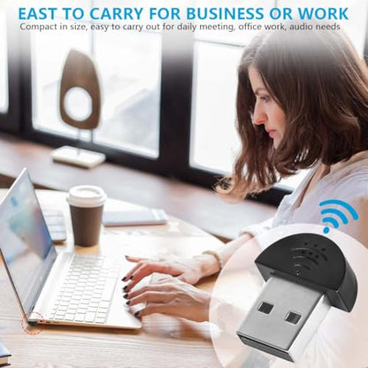 KISEER 2 Pcs USB 2.0 Mini Microphone, Laptop/Desktop PC Plug and Play for Skype, MSN, Yahoo Recording, YouTube, Google Voice Search and Games