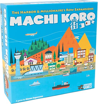 Pandasaurus Games Machi Koro THE EXPANSIONS - Harbor and Millionaire's Row Expansion Sets,Fast-Paced Dice Rolling Board Game for Kids and Adults,Ages 8+,2-5 Players,30-45 Min Playtime - style: Expansion