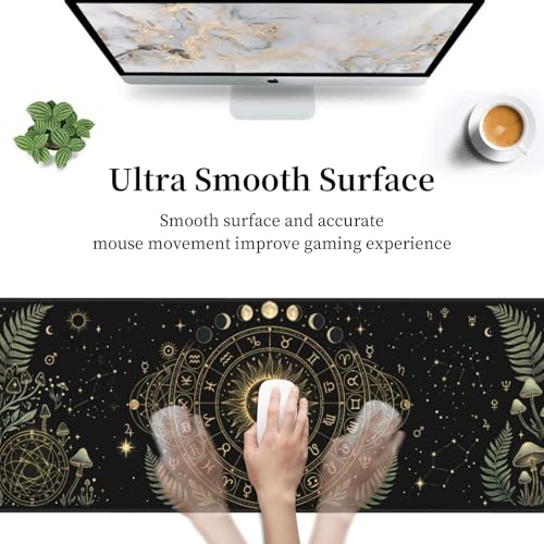 Extended Gaming Mouse Pad, Large Mouse Mat, XL Desk Pad for Keyboard and Mouse, Non-Slip Rubber Base & Stitched Edges for Gamer Office 31.5x11.8 in - color: 11