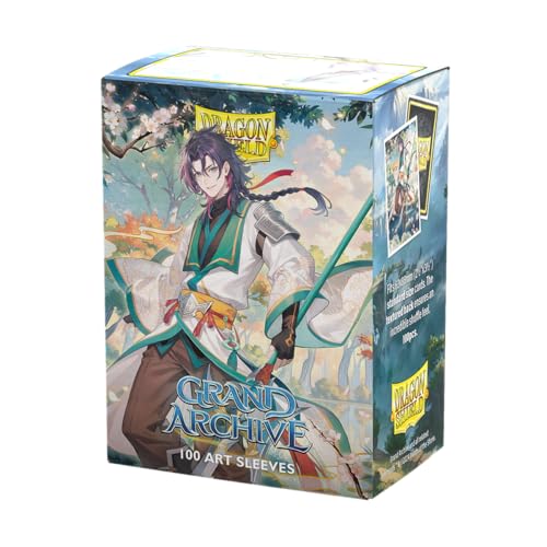 Dragon Shield | Grand Archive Matte Art Sleeves | 100 CT - Smooth & Tough Premium TCG Sleeves | Compatible with Pokemon, One Piece & Magic the Gathering | Jin, Fate Defiant - color: Jin