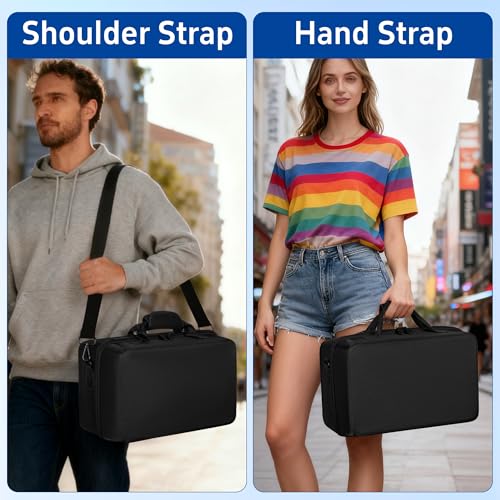 OUUTMEE Hard Shell Carrying Case Compatible with PS5 Slim | Travel Storage Bag for PS5 Slim, Organizer Protective Case Holds PS5 Slim Disk Digital Edition, Games and Accessories - size: For PS5 Slim