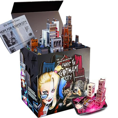 Arkham Asylum Files: Panic in Gotham City Augmented Reality Board Game - Escape Room-esque Batman Mystery with Harley Quinn and The Joker, Family Night - iPhone/iPad Only