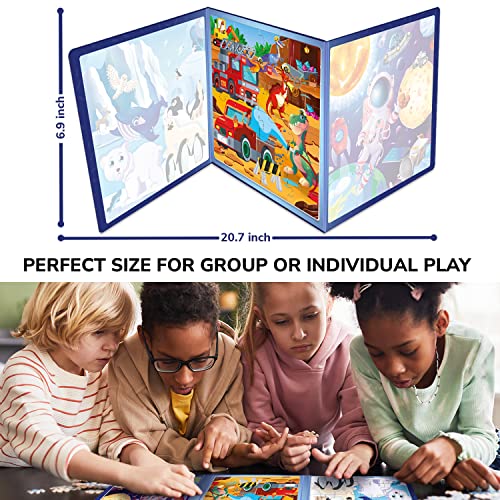 Magnetic Puzzles for Toddlers 3-5 - Kids Travel Toys for Boys and Girls | 24 Pieces Kids Puzzles Ages 2-4 - Travel Games for Kids 4-6 - Learning Animal, Space, Dino Car Airplane Road Trip Activities - color: 6. Space 24 Pcs