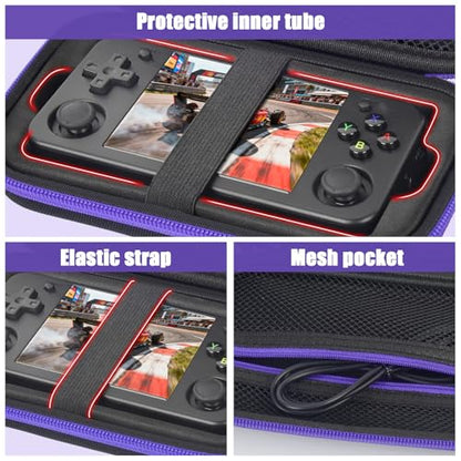 Handheld Game Console Case for RG35XX H/ HRG28XX / RG353V/ RG353VS/ R36S / R36MAX Retroid Pocket Consoles, Holder for Portable Emulator Gaming Player, for Travel Gamers Home Outdoor Storage - Box Only