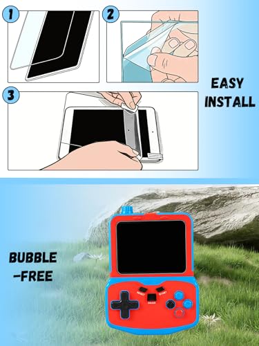 [2 Pack] Compatible with SNONBROS QS8 Handheld Game Console 3.5“ Screen Protector, 9H Anti-Glare Tempered Glass, Shockproof Scratch-Resistant