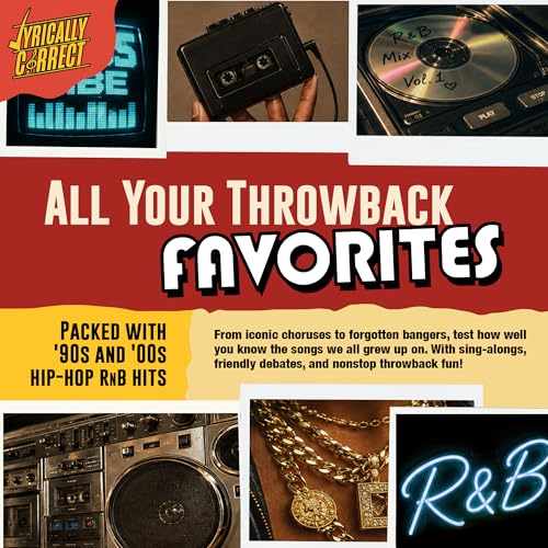 Lyrically Correct '90s & 00s Hip-Hop R&B 90s Nostalgia The OG Music Trivia | '90s & 2000s Hip-Hop & R&B Music Trivia Card Game for Family Game Nights, Parties, Cookouts & Music Lovers