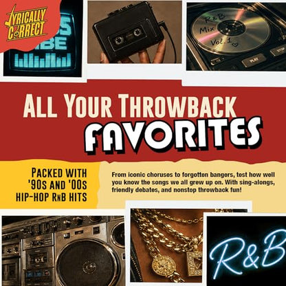 Lyrically Correct '90s & 00s Hip-Hop R&B 90s Nostalgia The OG Music Trivia | '90s & 2000s Hip-Hop & R&B Music Trivia Card Game for Family Game Nights, Parties, Cookouts & Music Lovers