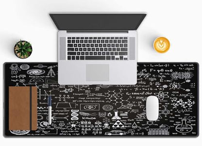 Science Formulas Gaming Mouse Pad, Extended Large Mouse Mat Desk Pad, Big Computer Keyboard Desk Pad, Stitched Edges Mousepad, 3mm Thick Long Non-Slip Rubber Base Mice Pad, 31.5 X 11.8 Inch - color: Science Formulas