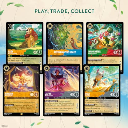 Ravensburger Disney Lorcana TCG: Archazia's Island Single-Player Starter Deck - Amethyst & Steel | Engaging Gameplay | Over 200 Original Disney Artworks | Ideal for Ages 8+