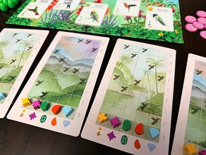 Stonemaier Games: Wingspan Americas Expansion by Elizabeth Hargrave | Add to Wingspan | Includes Small Hummingbird Cards with New Mechanism, 111 Unique New Colorful Birds, & More | 1-5 Players, 90 Min