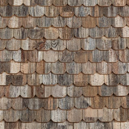 Dollhouse Wooden Roof Shingles, Set of 25 Strips, REDUCIO! (Rustic Timber) - color: Rustic Timber