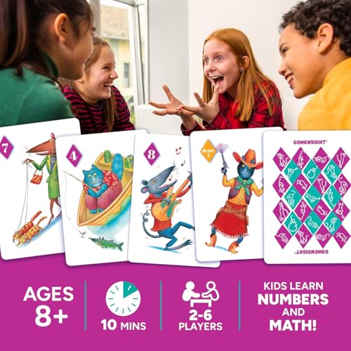 Gamewright Rat‑A‑Tat Cat Card Game – Family Board Games & Kids Games | Memory & Strategy Game for Kids 6+ | Quick Play Card Game for Family Game Night, 2‑6 Players - style: Single
