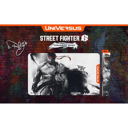 UniVersus: Street Fighter 6: Challenger Series Playmat - Ry - 24 x 14 Neoprene Mat, Collectible Tabletop Card Game Accessory, UVS Games, Licensed
