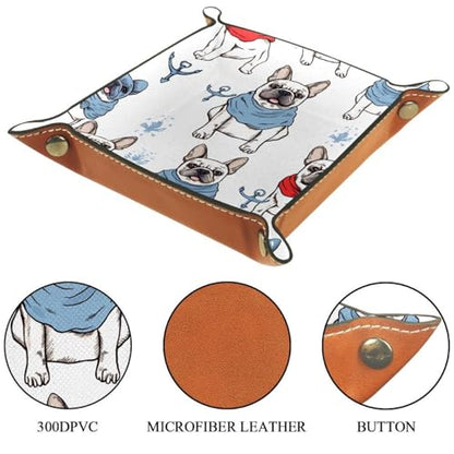 Bulldog Anchors Dice Tray Dice Rolling Tray Folding Dice Holder for Dice Games, Like RPG, DND and Other Table Games - color: Multi 19