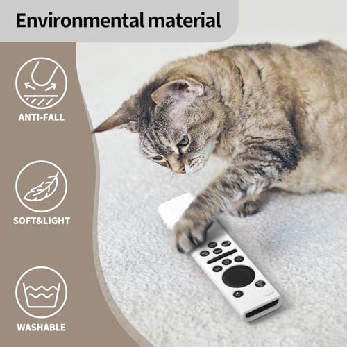 Hi Color Remote Cover for Samsung BN59-01388 BN59-01393 Silicone Remote Case Protective Sleeve (White) - color: white