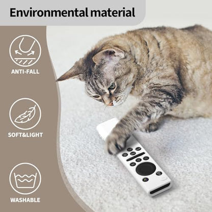 Hi Color Remote Cover for Samsung BN59-01388 BN59-01393 Silicone Remote Case Protective Sleeve (White) - color: white