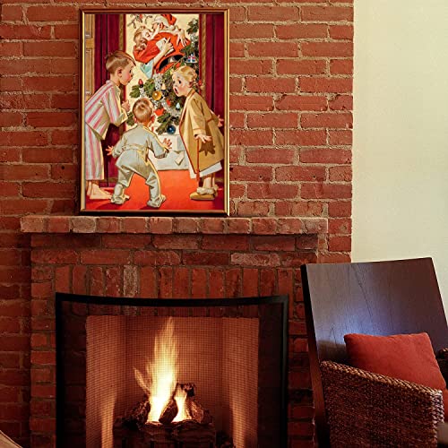 Anguis 1000 Piece Jigsaw Puzzle, Warm Christmas in Love, Cardboard Puzzles for Adults, Holiday Theme, 27.56 x 19.69 Inch, Portable, Includes 1:1 Poster, Perfect for Patience Skill Development - color: Warm Christmas in Love