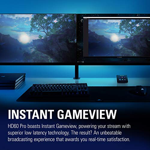 Elgato HD60 Pro1080p60 Capture and Passthrough, PCIe Capture Card, Low-Latency Technology, PS5, PS4, Xbox Series X/S, Xbox One