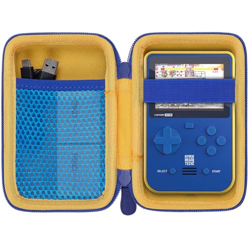 Aenllosi Hard Carrying Case Compatible with Blaze Capcom/Atari/Technos/Taito Super/Neo-Geo/Data East Pocket Arcade Gaming Handhled,Mesh Pocket for USB Cable & Evercade Cartridges(Case Only ) - size: for Capcom