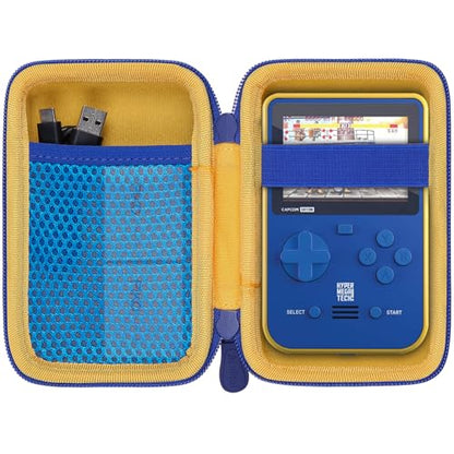 Aenllosi Hard Carrying Case Compatible with Blaze Capcom/Atari/Technos/Taito Super/Neo-Geo/Data East Pocket Arcade Gaming Handhled,Mesh Pocket for USB Cable & Evercade Cartridges(Case Only ) - size: for Capcom