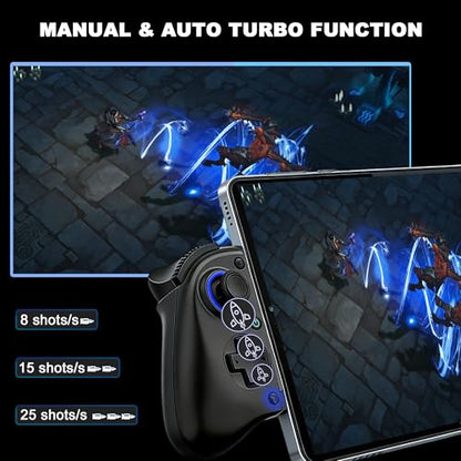 Megadream Mobile Gaming Controller for iPhone/Android/PC - iPad/Tablet (Up to 11in) - Cloud Game - NS-Switch|Swith 2 - Turn Your Phone into a Gaming Console - PS5/Xbox Remote Play Streaming, Call of Duty, Roblox, Turbo, Black - color: Black