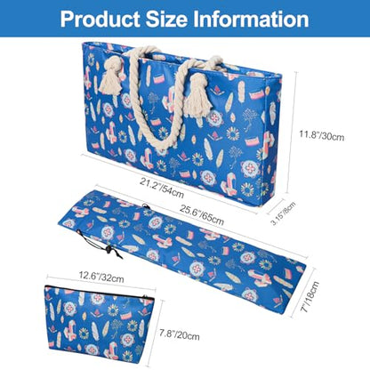 TIASUSAN American Mahjong Tiles Set, 166 White Tiles, Blue Printed Bag with Entire Accessories, 4 All-in-One Rack/Pushers, Mahjong Game Set - color: Blue 02