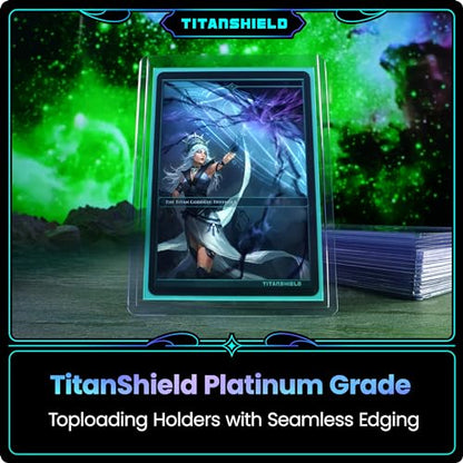 TitanShield 3"x4" Platinum Quality Seamless Toploaders Top Loader Sleeves for Collectible Trading Cards Compatible with Pokemon MTG Kpop Photocards (200 ct.) - style: 200 ct.