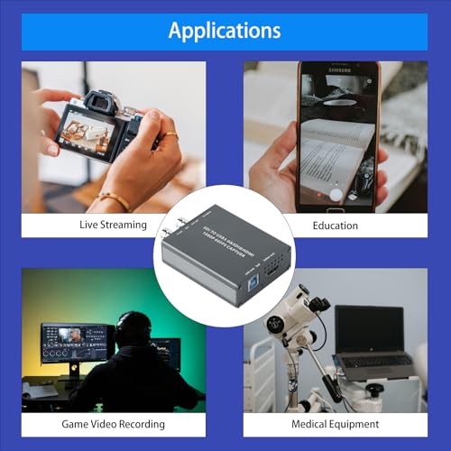 3G-SDI to USB 3.0 Video Capture Card 1080P 60FPS with HDMI and SDI Loop Out | Driver Free