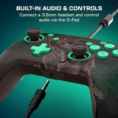 Turtle Beach Rematch Wired Controller The Legend of Zelda Nintendo Switch 2 | Nintendo Switch 2, Lite, OLED, Hall-Effect Thumbsticks, 2 Mappable Buttons, Glows-in-the-Dark, C-Button, The Legend of Zelda - color: Zelda