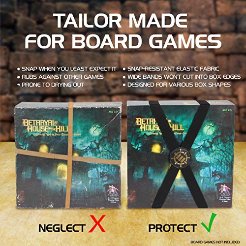 ENHANCE Tabletop Board Game Backpack (Dragon Red) + Board Game Bands - Bundle