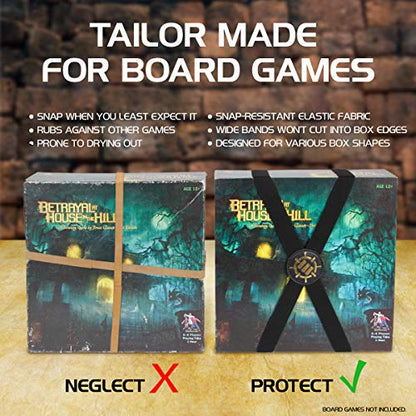 ENHANCE Tabletop Board Game Backpack (Dragon Red) + Board Game Bands - Bundle