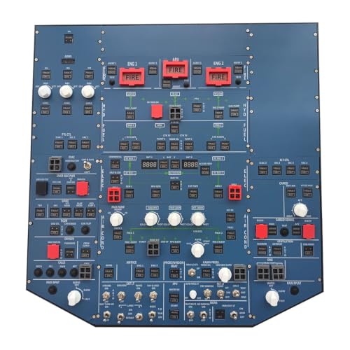 XMalNexity A32X Flight Simulator Overhead Panel, 1/1 Scale Light OVHD Panel for MSFS 2020/2024, USB Desktop Home Cockpit System Control Unit for A319 A320 A321