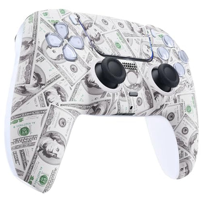 Custom Controllerzz Custom Wireless Controller Compatible with PS5 - Multiple Designs Available (PS5 Money) - color: PS5 Money