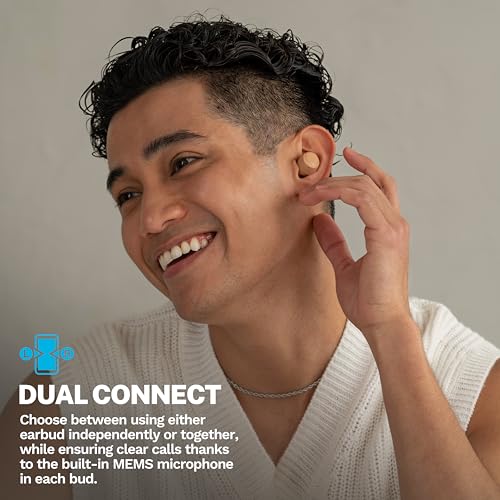 JLab, Go Air Pop+ Tones, True Wireless Earbuds, Bluetooth, IPX4, Dual Connect, 728 N - color: E-728 N, style: Tones+