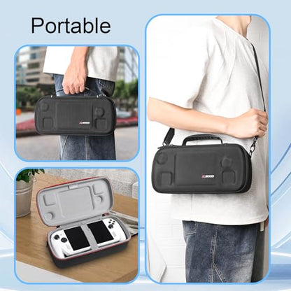 RLSOCO Carrying Case for ASUS ROG Xbox Ally/ROG Xbox Ally X 7" FHD Gaming Handheld Console & Accessories. Fits the Handheld Console, Console Base, Charger, Charging Cable, etc. (Case Only) - color: ROG XBOX Ally & Accessories Case