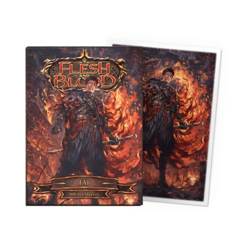 Dragon Shield | Flesh & Blood Art Sleeves | 100 CT - Smooth & Tough Premium TCG Sleeves | Compatible with Pokemon, One Piece & Magic the Gathering | FAI - color: Fai