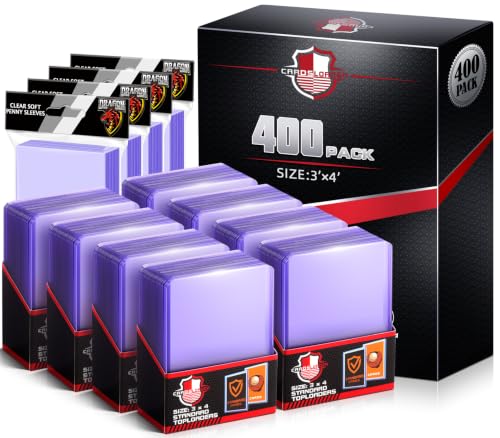 800PCS Card Sleeves Top Loaders for Trading Cards, 3" x 4" Hard Plastic Toploaders, Baseball Penny Card Protectors, Trading Card Holder for MTG, TCG Cards(400 Toploaders + 400 Soft Card Sleeves) - size: 400 Toploaders + 400 Soft Card Sleeves