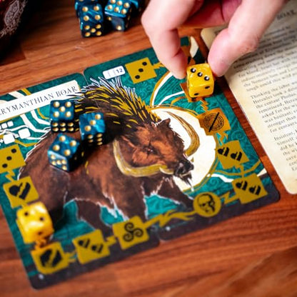 Envy Born Games Hercules and the 12 Labors – Solo Card & Dice Game | Mythology Strategy Adventure | Complete Epic Quests, Battle Monsters & Unlock Godhood | Immersive Board Game for Adults & Teens