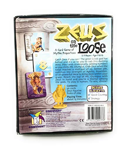 Gamewright - Zeus on the Loose – A Card Game of Mythic Proportions