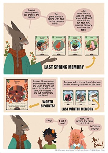 Renegade Game Studios The Tea Dragon Society Card Game - Deck Building | Fantasy Board Game for 2-4 Players Ages 10+, Based on Katie O'Neill Graphic Novel, Includes Adorable Dragon Illustrations