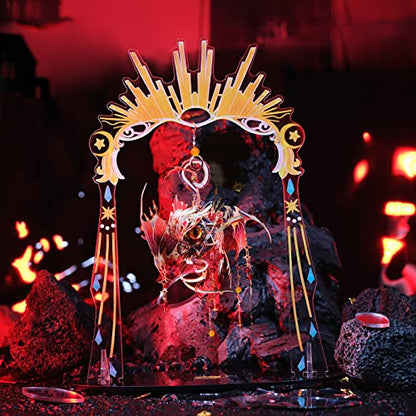 MU 3D Metal Puzzles Model Kits for Adults Building The Eye of Devil, Serpent Evil Wedjat-Eyes Steel Ancient Myths Magic Power Metal Earth Piece DIY Sets, Birthday New Year Xmas Gift - color: The Eye of Devil