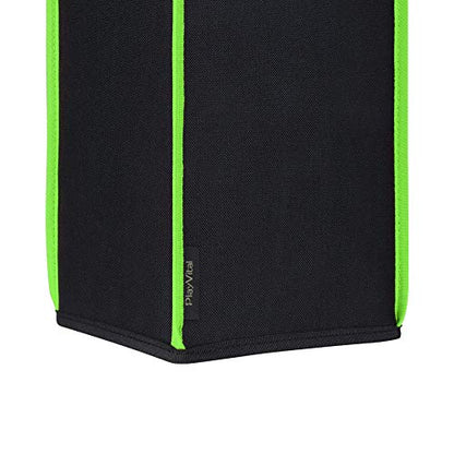 PlayVital Black Nylon Dust Cover for Xbox Series X Console, Soft Neat Lining Dust Guard, Anti Scratch Waterproof Cover Sleeve for Xbox Series X Console - Neon Green Trim - color: Neon Green Trim